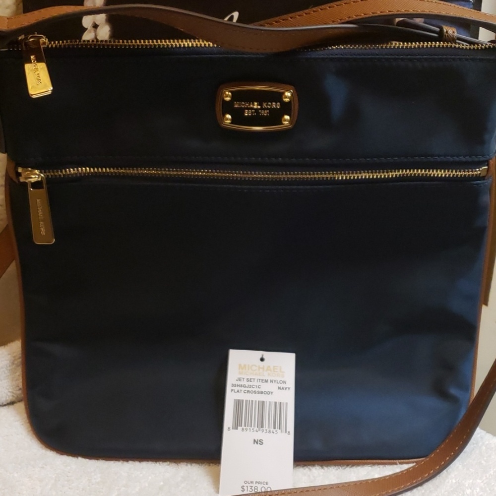 Michael Kors Jet Set Nylon Flat Crossbody